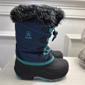 Kamik Snowgypsy 3 / Snowangel Winter Boots – Blue/Teal – Toddler Size 10
